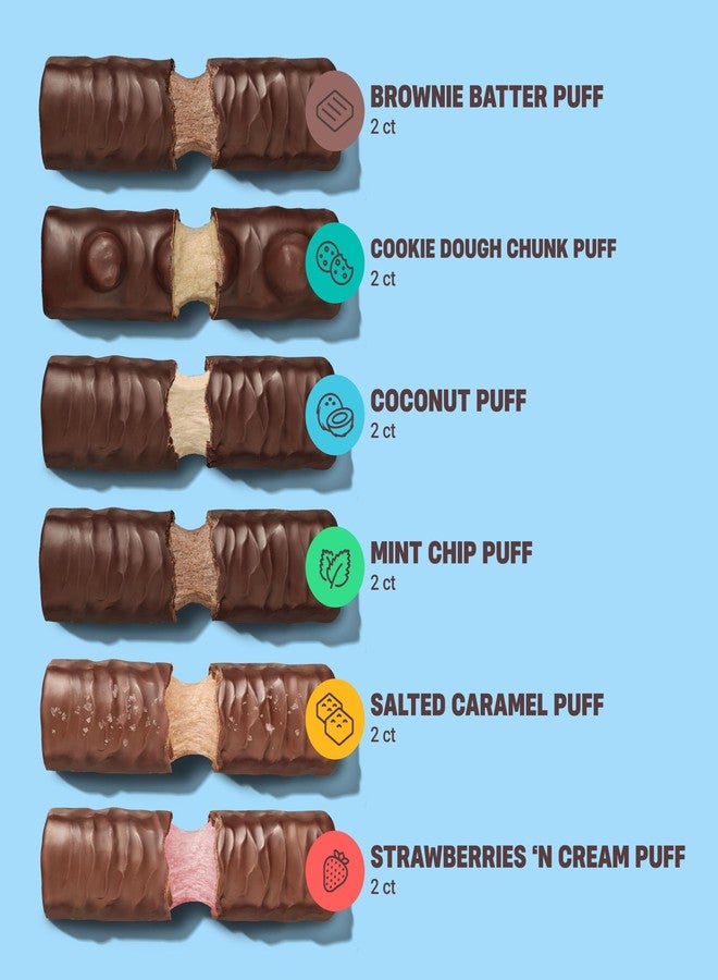 Built Bar, Puff Protein Bars, Variety Pack, Collagen, On-the-go Snacks, Breakfast Bar, Mixed Sampler, 12 Pack - Image 2