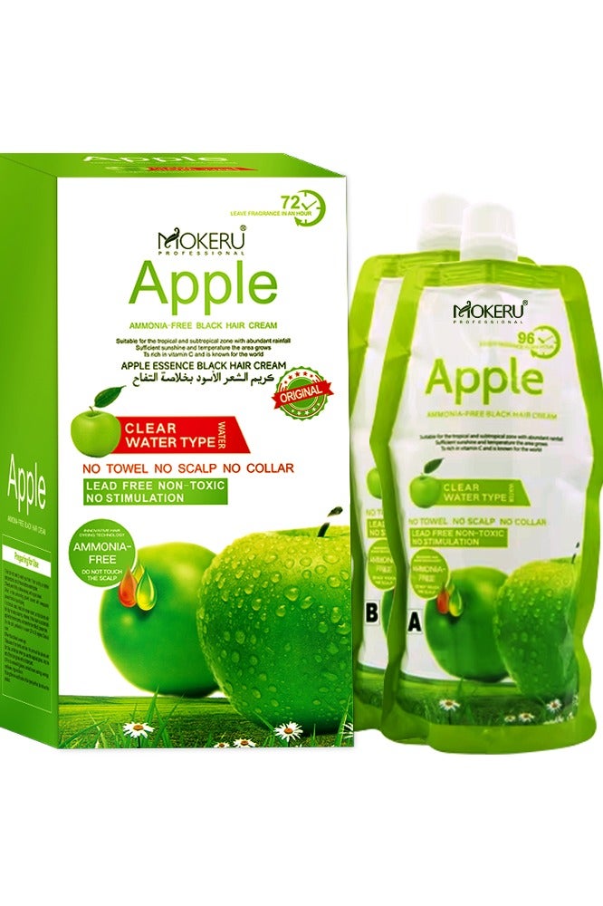 Mokeru professional 72 hr Apple Ammonia-free Black Hair Cream - Image 1