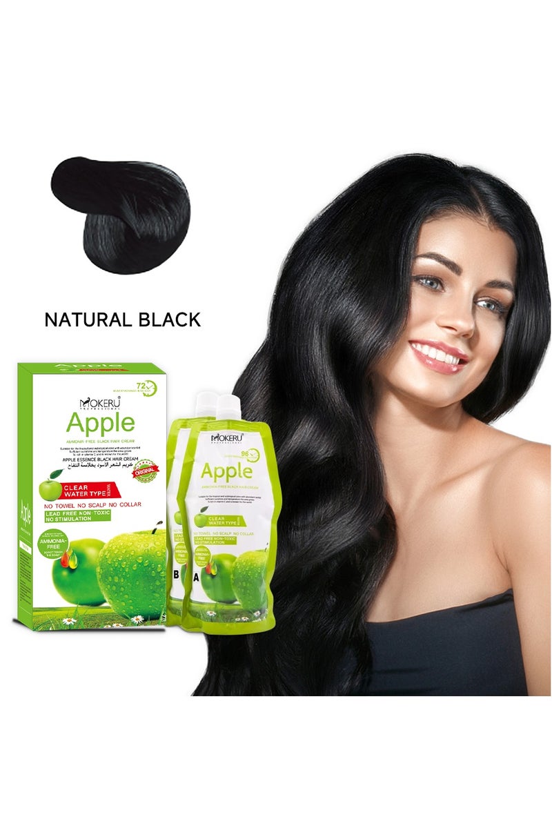 Mokeru professional 72 hr Apple Ammonia-free Black Hair Cream - Image 2