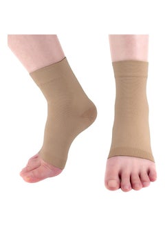 Y&D Ankle Compression Sleeve, for Sprained Ankles, Open Toe Сompression Socks Breathable Brace Elastic Thin Swelling, Plantar Fasciitis, Sprain, Nano Women and Men  - Image 2