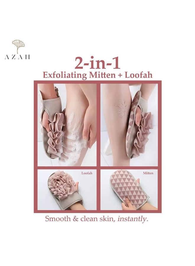 AZAH Liating Gloves For Dead Skin By Azah 2 In 1 Body Dead Skin Remover & Tan Removal For Smooth Clear Skin - Image 2