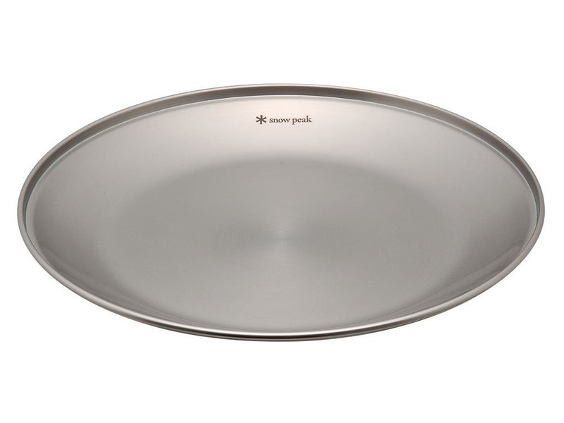 Snow Peak Tableware Plate, TW-034, Stainless Steel, Lightweight for Camping Everyday Use, Made in Japan, Lifetime Product Guarantee - Image 1