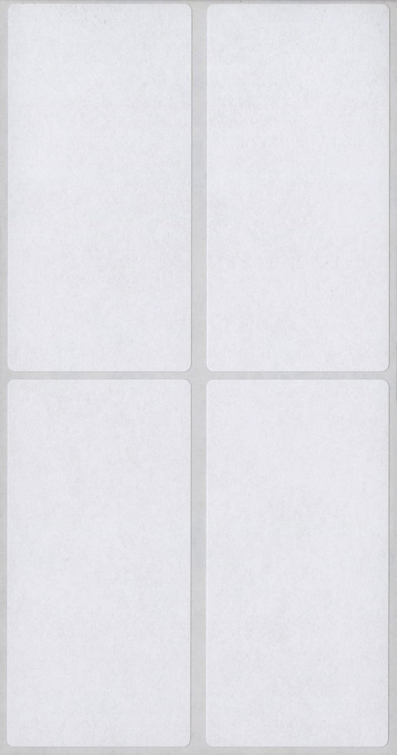 MACO White Rectangular MultiPurpose Labels 112 x 3 Inches 160 Per Box MS2448