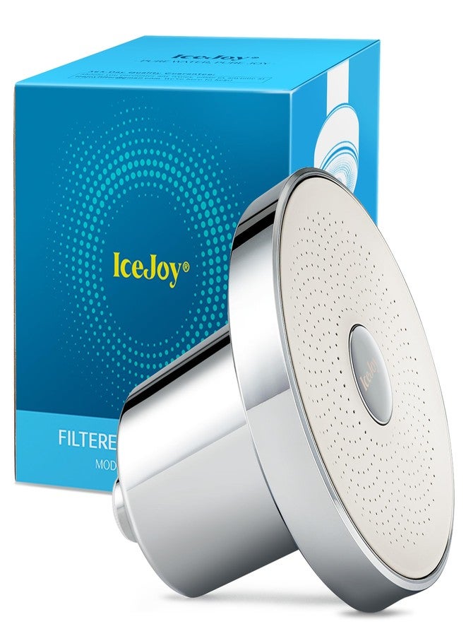 IceJoy Filtered Shower Head - Scientifically Evaluated, High-Efficiency Shower Head with Filters for Enhanced Hair & Skin Health, Minimize Hair Loss, Preserve Color-Treated Hair(Modern Chrome) - Image 1