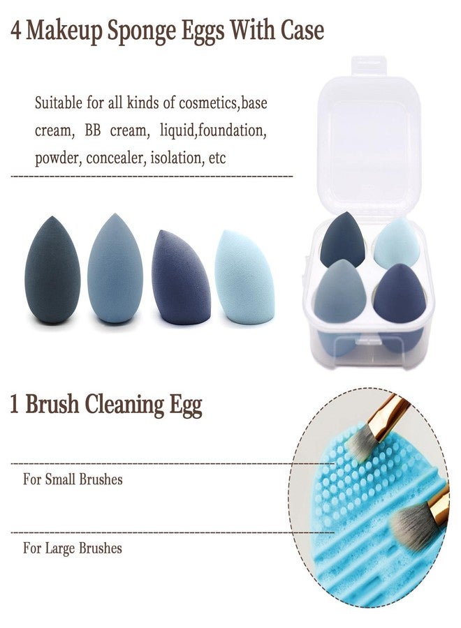 Koccido Makeup Brushes 22 Pcs Makeup Kit,Foundation Brush Eyeshadow Brush Make up Brushes Set (Blue, 22 Piece Set Large) - Image 5