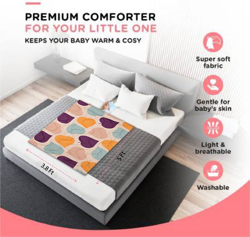 KEA Microfiber All Weather Printed Baby Comforter, 250 GSM |Size - 45X59 Inch|Kids Comforter - Image 5