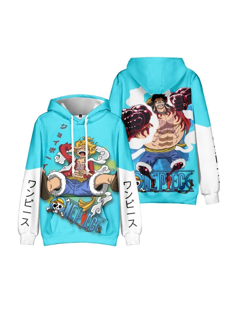 KUYING New One Piece Casual Loose Hooded Sweatshirt  - Image 1