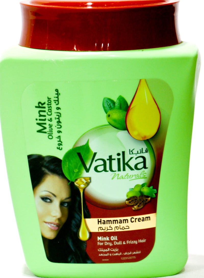 فاتيكا ناتشورالز حمام كريم المنك والزيتون والخروع 450 جرام