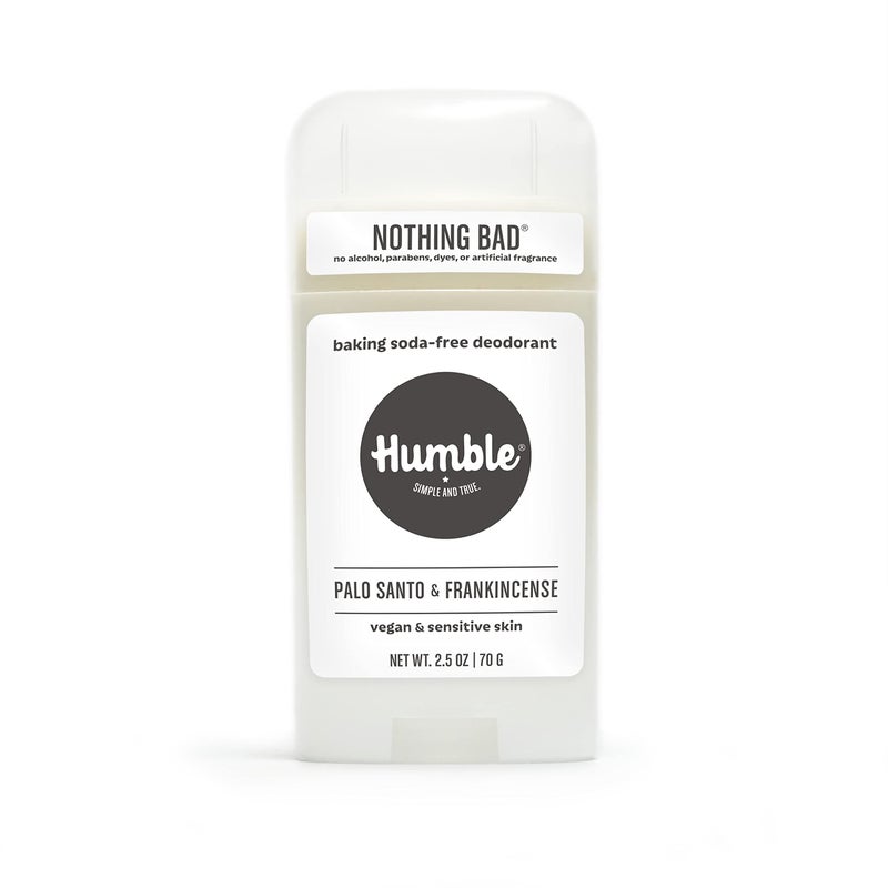 HUMBLE SIMPLE AND TRUE. HUMBLE BRANDS Aluminum-Free Deodorant, Vegan and Cruelty- free, Formulated for Sensitive Skin, Palo Santo and Frankincense, 2.5 Ounce (Pack of 1) - Image 1