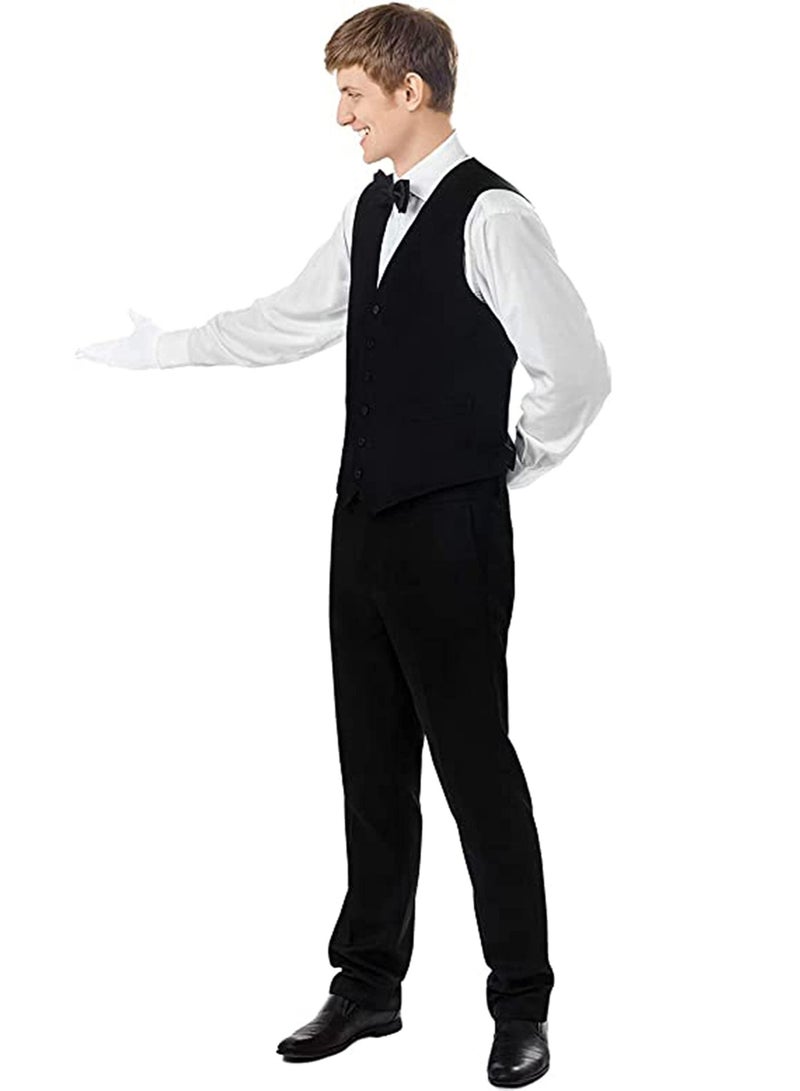 SYOSI 2 Pairs Adult Spandex Gloves Wrist Length Gown Opera Party Formal Tuxedo Costume  - Image 3