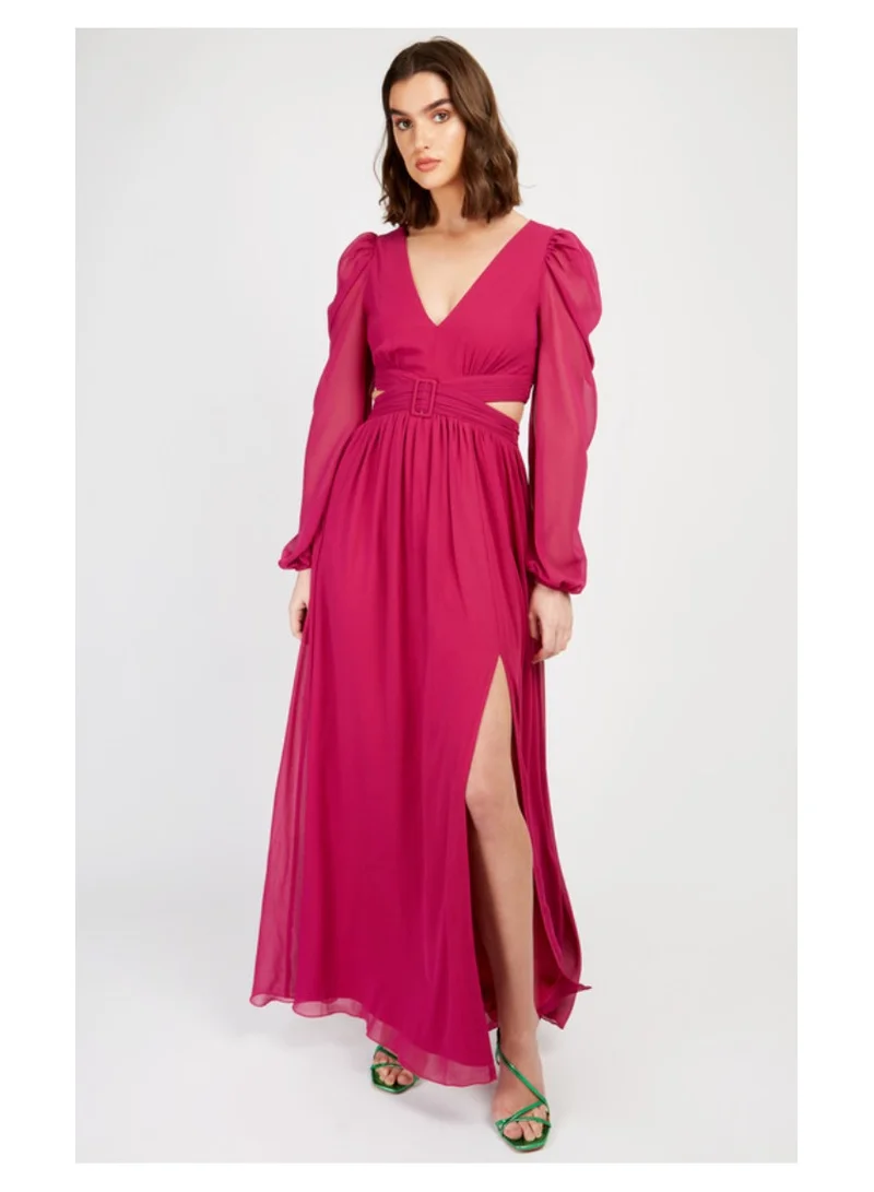 Little Mistress Little Mistress Orchid Cut Out Maxi