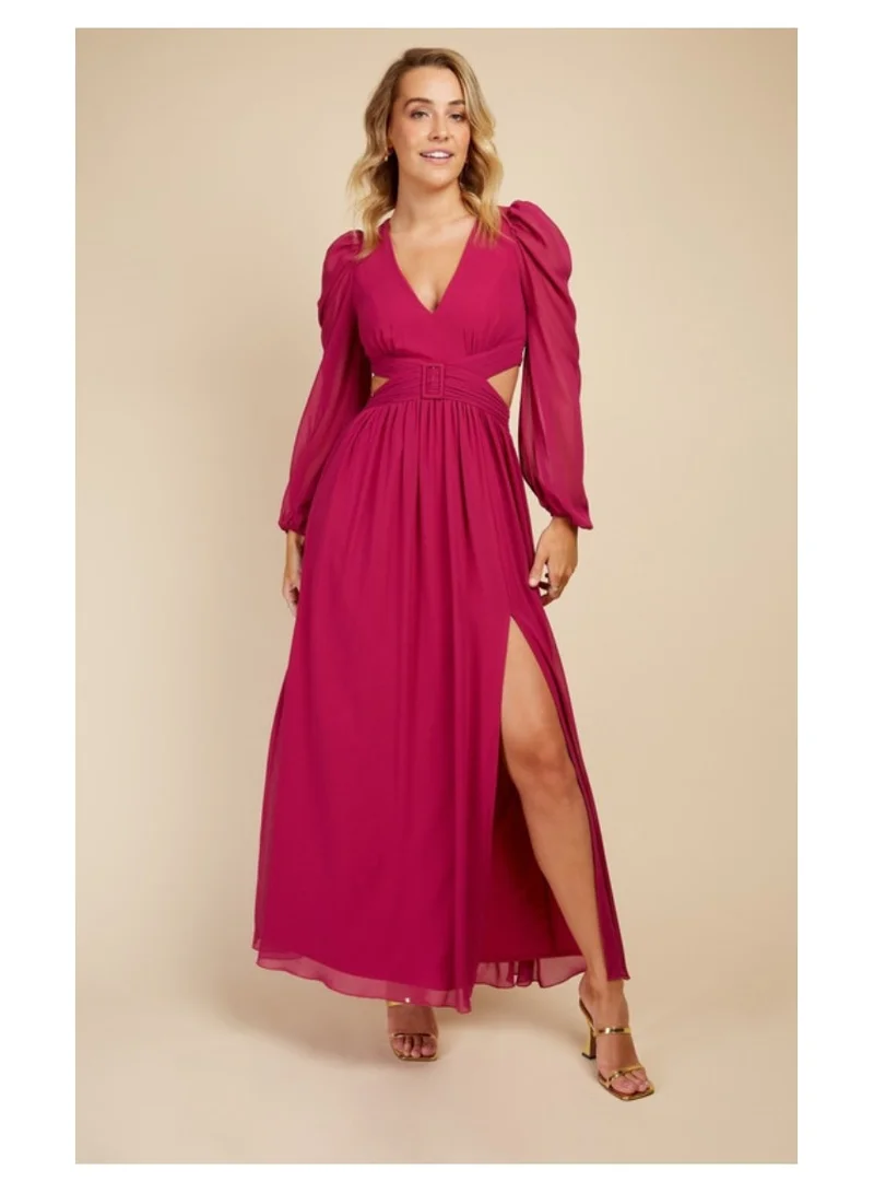 Little Mistress Little Mistress Orchid Cut Out Maxi