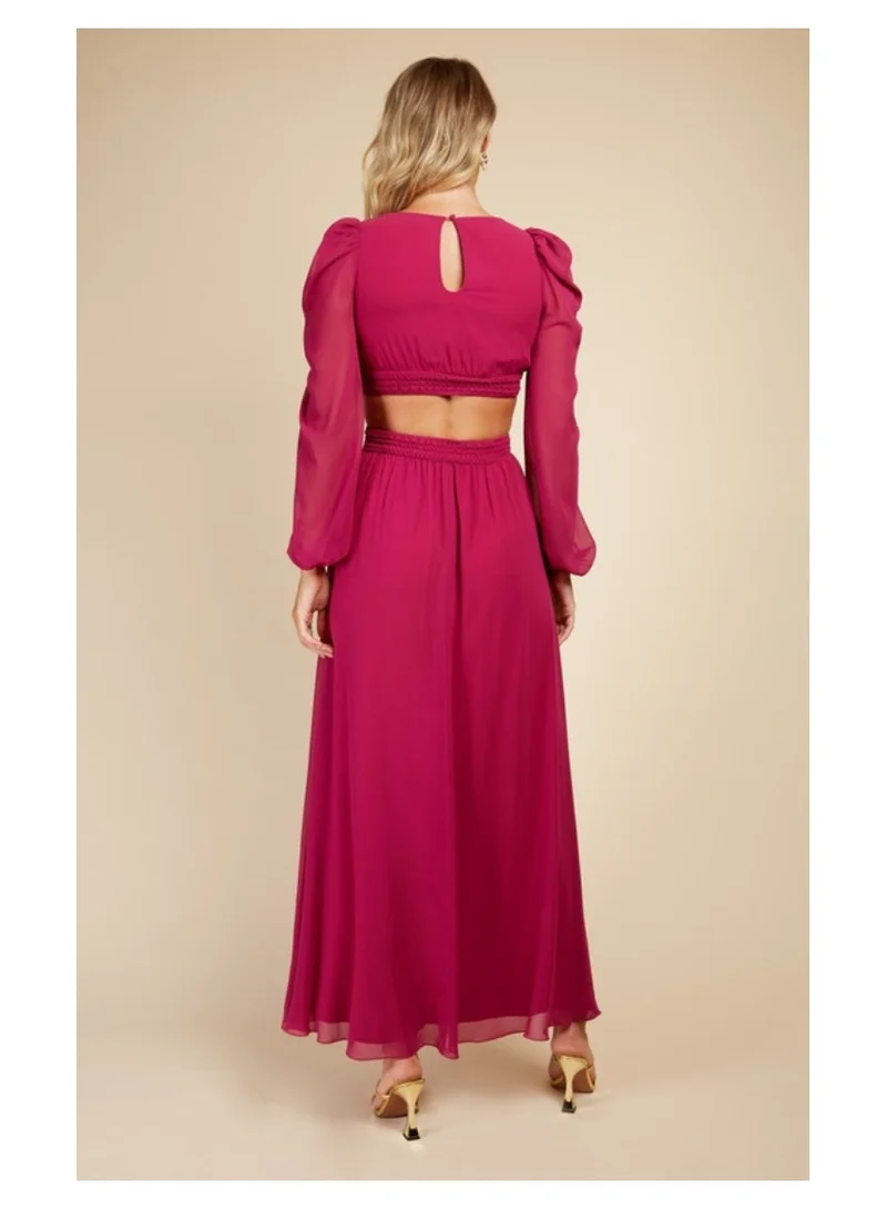 Little Mistress Little Mistress Orchid Cut Out Maxi
