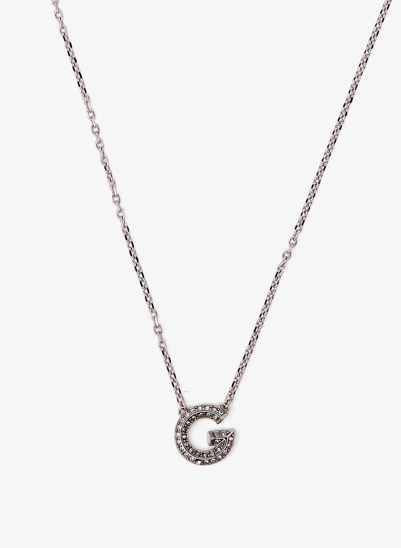 GUESS G Crystal Logo Necklace - Image 2
