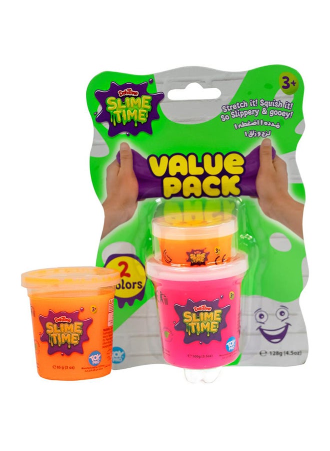 DohTime SlimeTime Value Pack 1-Ounce & 3-Ounces Slime Can - Image 1