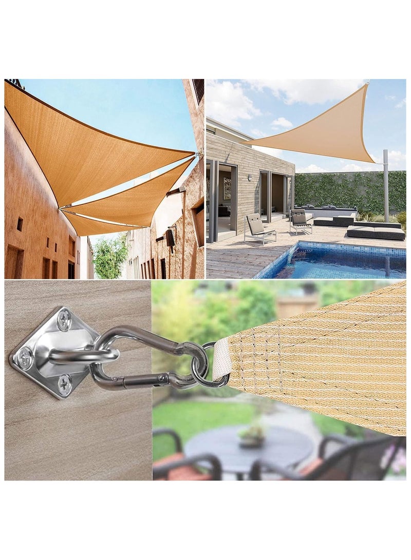 ECVV 40Pcs Sun Shade Sail Fixing Kit - M6 Heavy Duty Hardware Set with 304 Stainless Steel, Adjustable Turnbuckle & Wall Brackets for Garden Triangle & Square Shades - Image 5