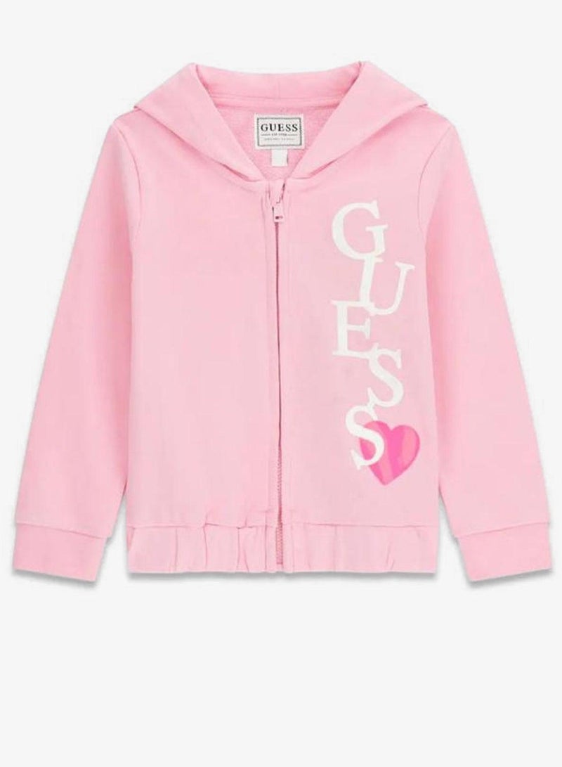 GUESS Infant Graphic Zip Through Hoodie - Image 2
