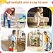 LIMIROLER Kids Cleaning Toy Set Toddlers Broom Dust Pan Set for Housekeeping Pretend Play Cleaning Set Cleaning Toys Gift for Toddlers Girls Boys Age 36 Years Old 2PCS Red and Yellow Set - Image 4
