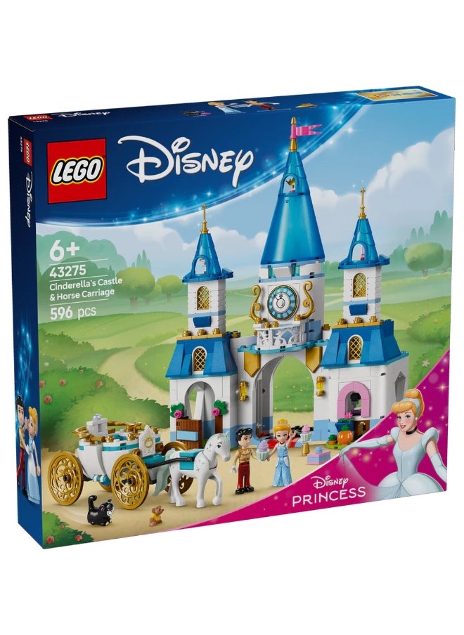 LEGO LEGO - Disney Cinderella's Castle & Horse Carriage 596 Pieces - 43275  - Image 1