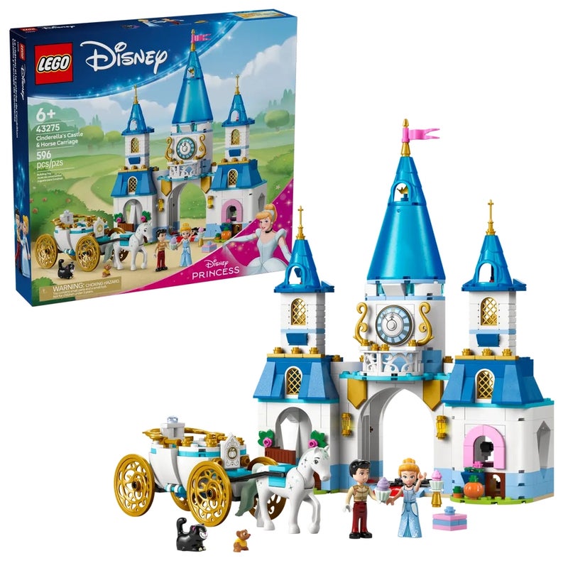 LEGO - Disney Cinderella's Castle & Horse Carriage 596 Pieces - 43275 - Image 3