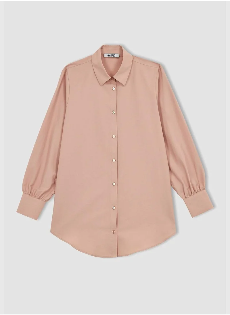 ديفاكتو Woman  Woven Long Sleeve Tunic