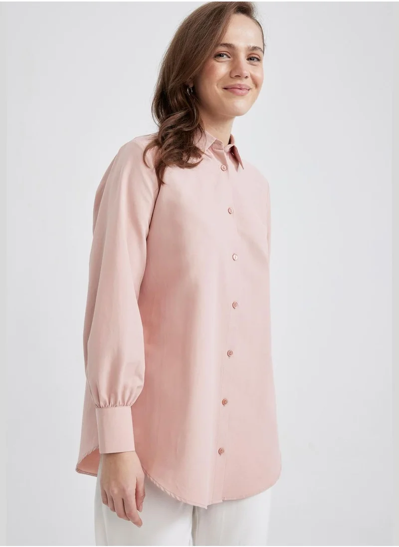 ديفاكتو Woman  Woven Long Sleeve Tunic