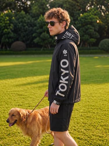 Niepce Inc Japanese Streetwear Waterproof Windbreaker Jackets for Men (Black, X-Large) - Image 3