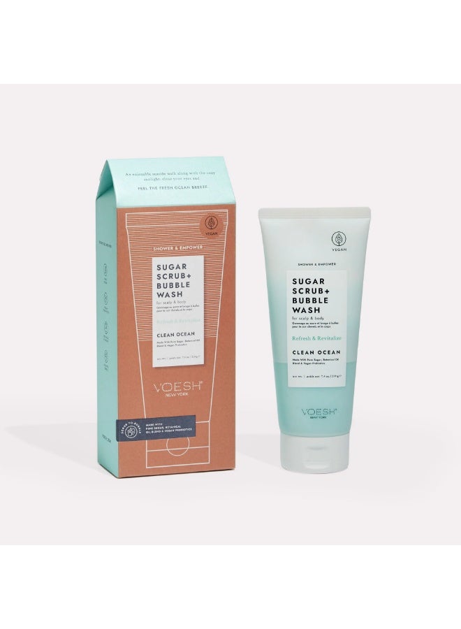 Voesh Sugar Scrub and Bubble Wash Clean Ocean - Image 3
