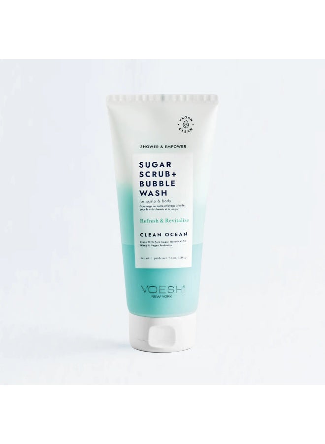 Voesh Sugar Scrub and Bubble Wash Clean Ocean - Image 2