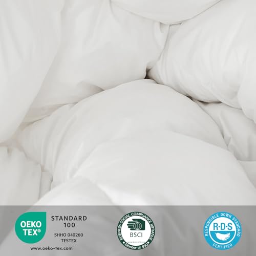 zzlamb Kids Toddler Comforter Crib Blanket, Warm Baby Down Quilt Crib Comforter Small Duvet Insert, Lightweight Soft Noiseless Cotton-Blended Shell Down Proof Machine Washable, White 41x48in - Image 5