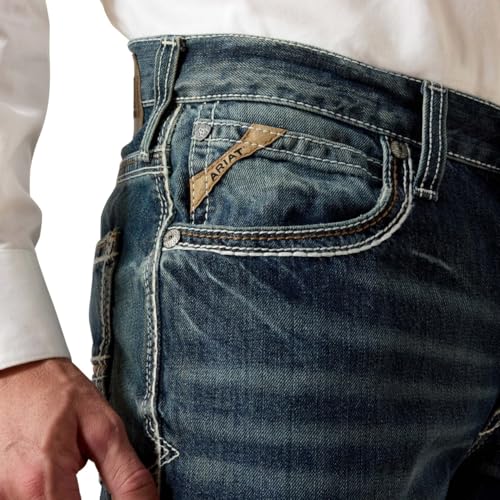 ARIAT Men’s M4 Low Rise Coltrane Boot Cut Jean Blue - Image 4