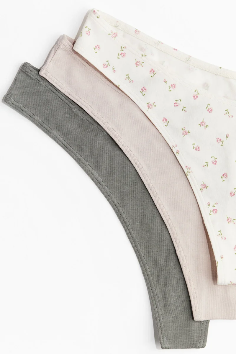 H&M 5-pack cotton thong briefs
