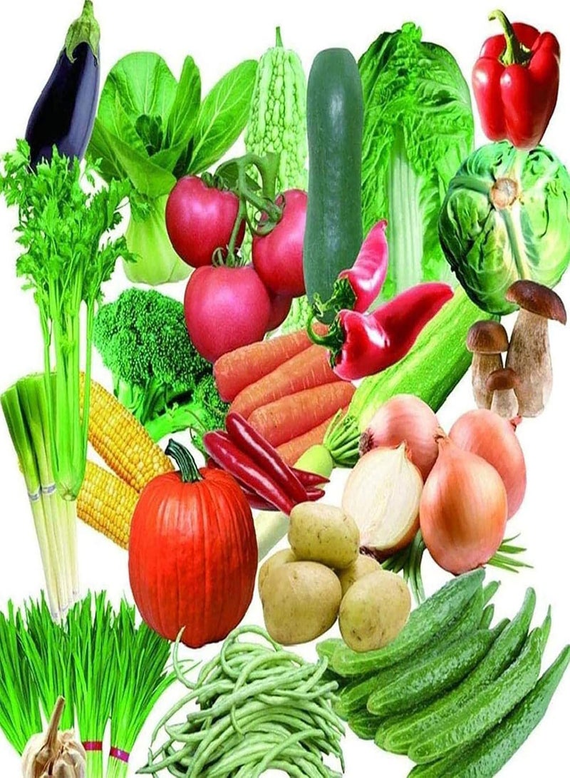 GGOOT 100pcs Seeds Fresh Fast Growing Sweet Mixed Vegetable Seeds for Garden - Mixed Vegetable Seeds - Flower Seeds Vegetable Seeds Fruit Seeds Garden Plant Seeds - Image 2