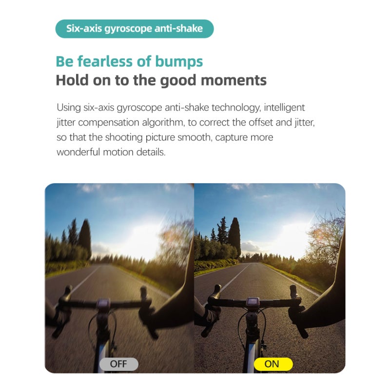 SJCAM C200PRO Ultra HD Action Camera with 1.3in Touch Control Screen 4K/30FPS 20MP 40m Waterproof Anti-shaking Face Tracking Support Live Streaming with Waterproof Case Frame Bracket - Image 4