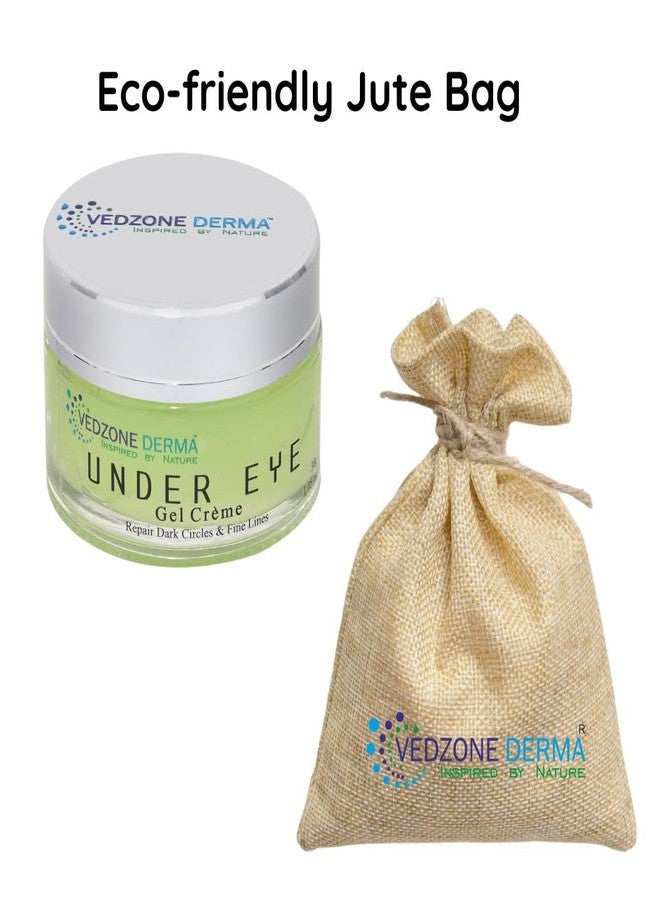 Vedzone Derma Under Eye Gel Crème - 30g | Reduces Dark Circles & Fine Lines | Hydrating Eye Gel for Puffy, Tired Eyes | Natural Gel for Bright, Smooth & Refreshed Under-Eye Skin - Image 3