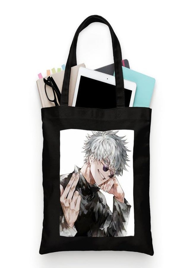 PrintingZone Fashionable Design Tote Bags Women Shoulder Bag-Printed Silhoutte Cotton Bag-Zipper-Ecofriendly Travel Bag-Pack of 1(BTB-26)(BTB-26) - Image 1