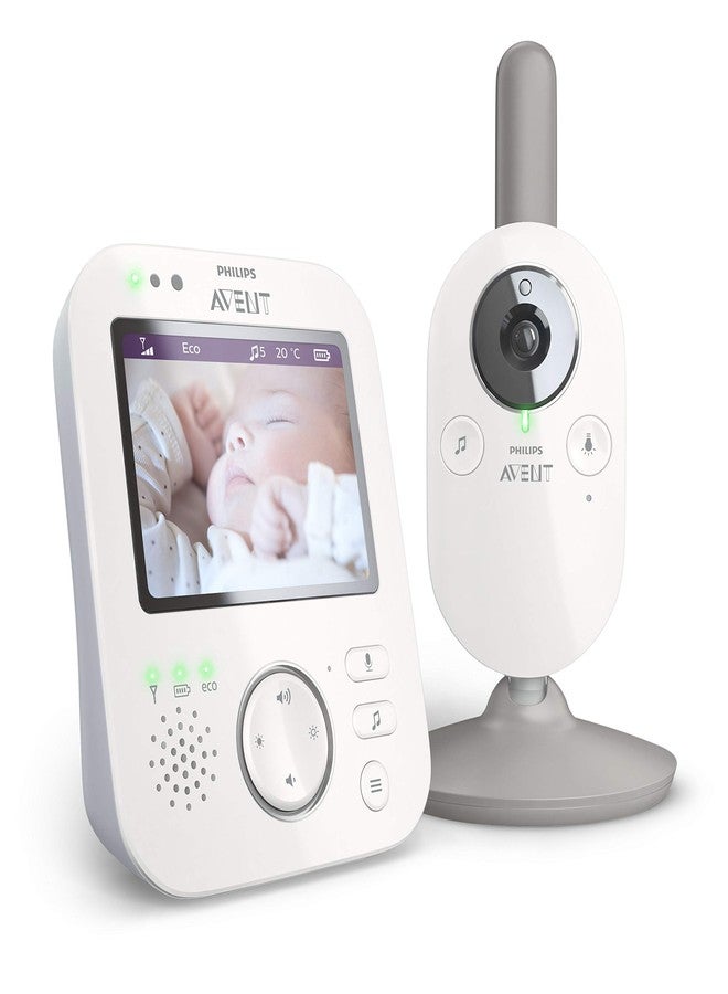 PHILIPS Avent Digital Baby Monitor with Camera and Audio, 3.5" Display Baby Camera Monitor with 2-Way Talk, Night Vision, Temperature, 980ft Range, Video Baby Monitor with No Wi-fi, Lullabies - Image 1