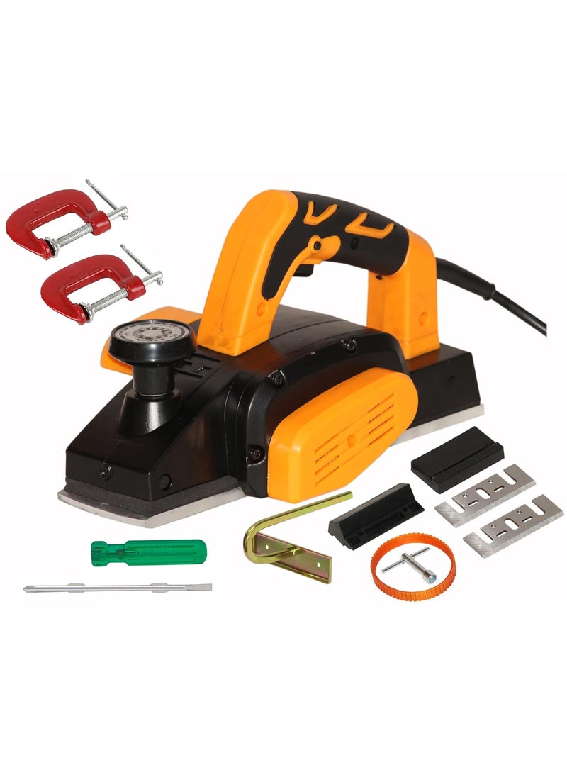 Digital Craft Digital Craft Wood Planer 800W Machine of Carpentry HighPower Electric Planer Professional Woodworking Machine Electric Wood Planer Machine 82mm5Inch Hand Planer6Inch 2 In 1 Screw Driver 