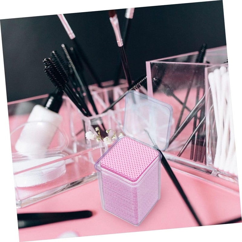 FRCOLOR 800pcs Eyelash Extension Glue Bottle Wiper Pads Reusable Makeup Remover Face Cleansing Pads Glue Residue Remover Safe Skin Friendly Compact - Image 5