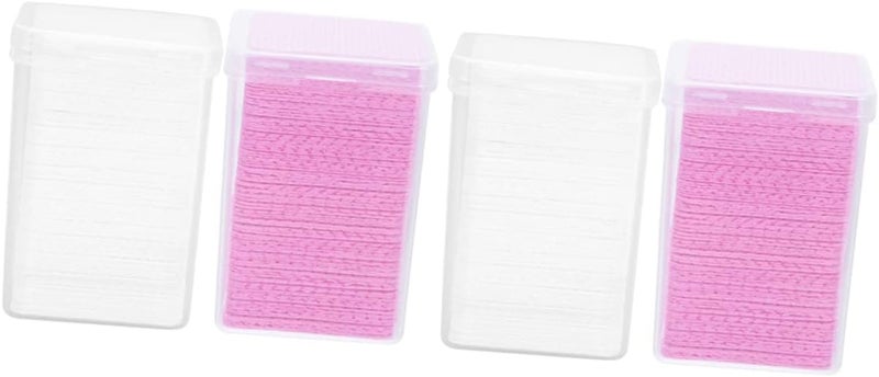 FRCOLOR 800pcs Eyelash Extension Glue Bottle Wiper Pads Reusable Makeup Remover Face Cleansing Pads Glue Residue Remover Safe Skin Friendly Compact - Image 1