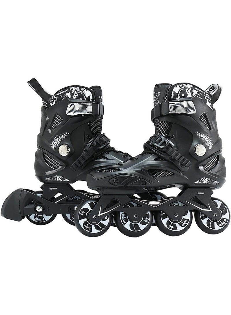 MONOGUE Adult Professional Inline Skating Shoes Unisex Ultra Strong Wheel With Removable Physical Break Suitable for Both Beginner & Professional Player  - Image 1