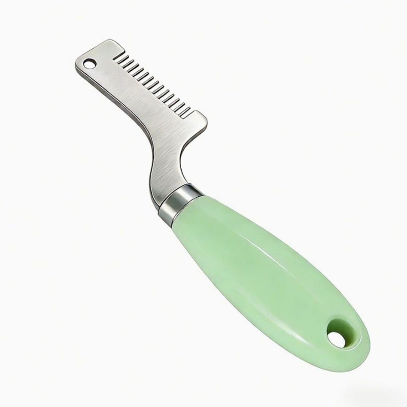 Blue Plastic Scallion Chopper And Herb Cutter Garlic Mincer For Home Kitchen Meal Prep - Image 2