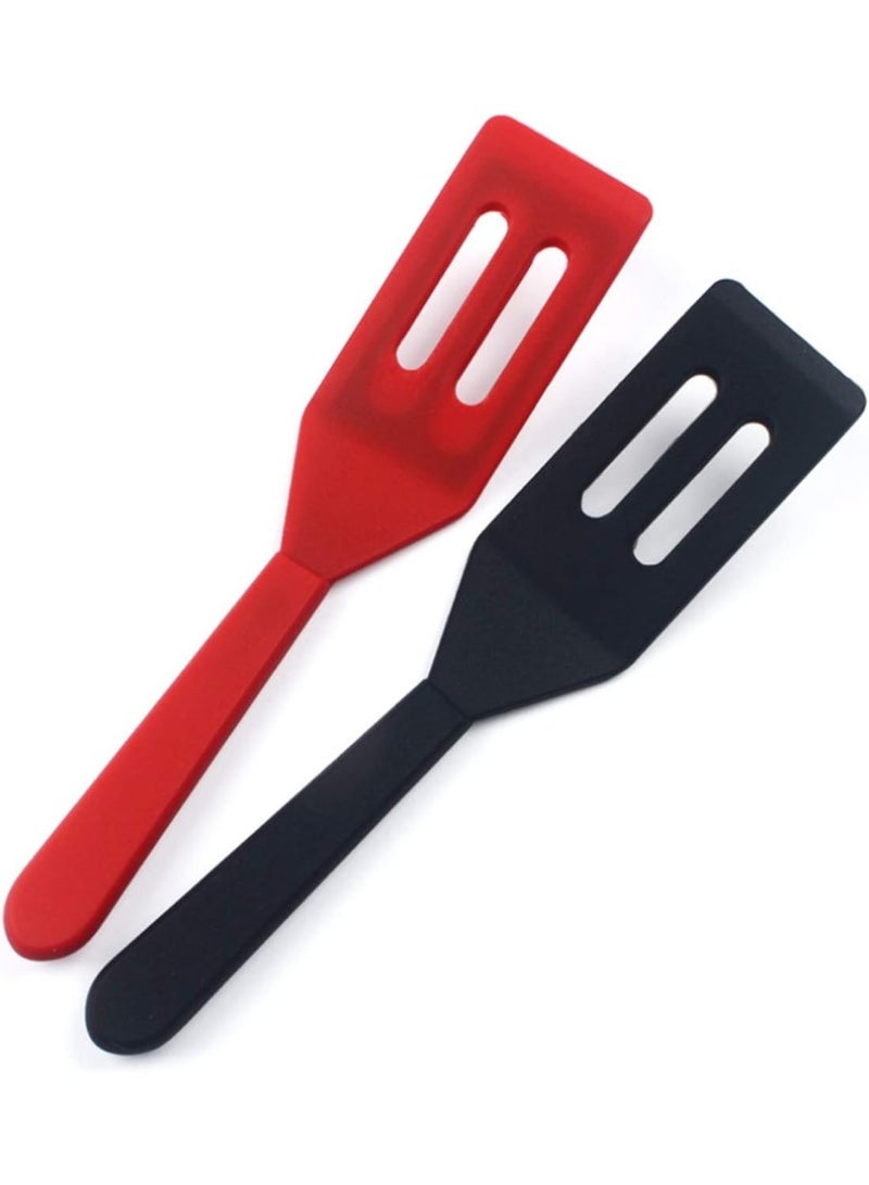Mini Brownie Serving Spatula, Cookie Silicone Spatulas Flexible Nonstick Silicone Serve Turner Heat-Resistant for Flip Egg in Small Frying Pan Cookie Batter Cookware Cooking Baking - Image 1
