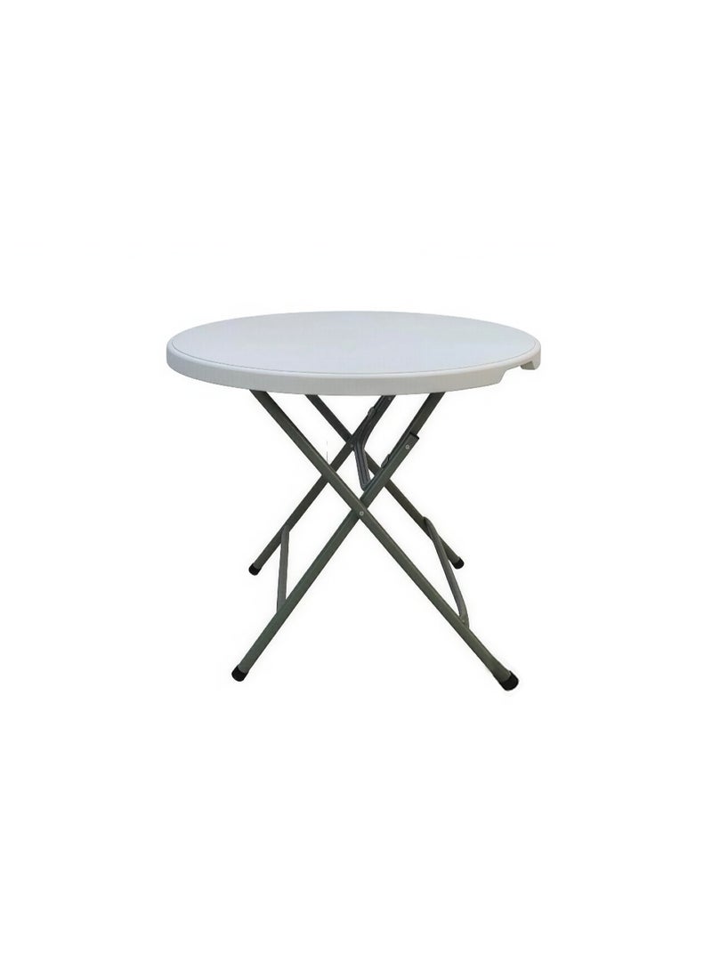 تالا طاولة دائرية قابلة للطي مقاس 80 سم – تصميم عملي ومتين للاستخدام الداخلي والخارجي - Image 1