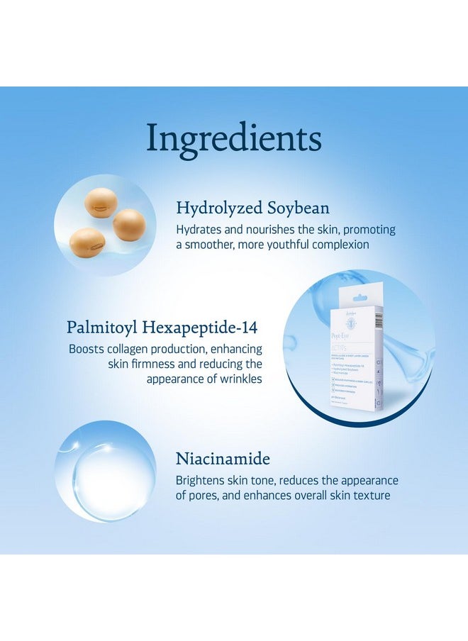 Indulgeo ESSENTIALS Pept Eye 3 Sheet Layer Under Eye Patches 7 Pairs|Enriched With Peptides Under Eye Patches For Dark Circles,Puffiness,Wrinkles,&Eye Bags|Moisturize Skin&Enhance Flexibility  - Image 1