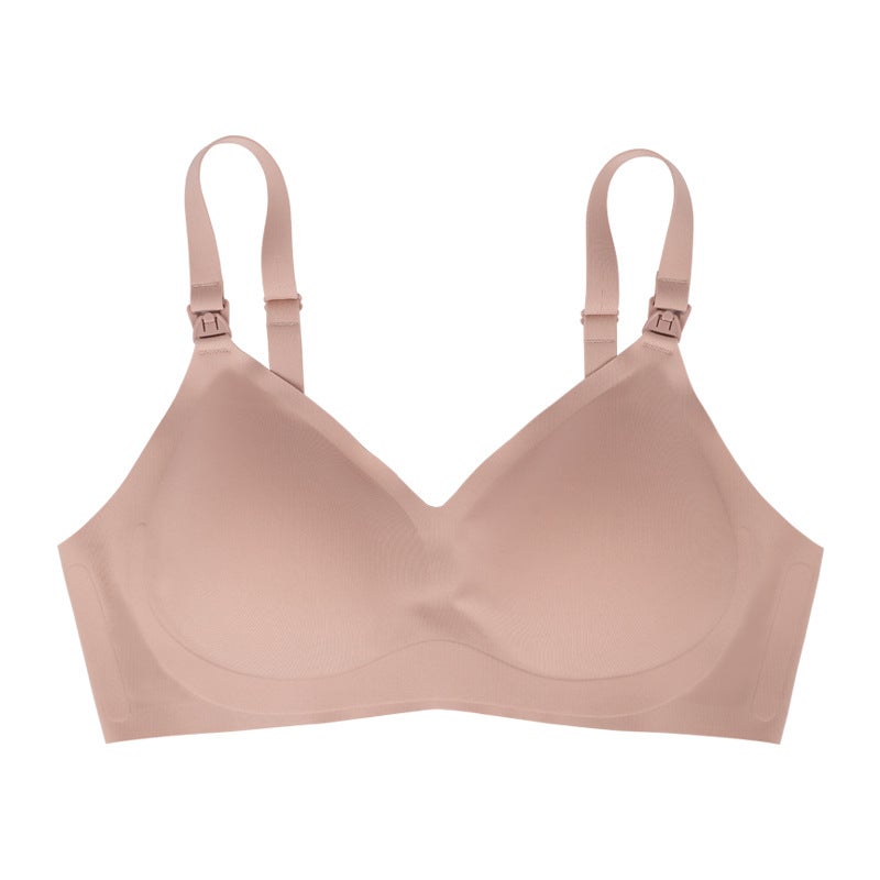 Front Clasp 84% Latex Nursing Bra Maternity Mist powder (latex cup)