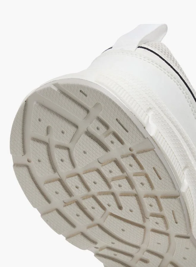 Flora Bella By Shoexpress WHITE Women's Panelled Sneakers with Lace-Up Closure for Women | Best Price UAE