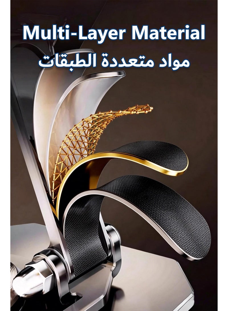 حامل آيباد بقاعدة مزدوجة ثابت قابل للتعديل يدور ٣٦٠ درجة للطاولة، حامل تابلت وحامل هاتف محمول متوافق مع آيفون وسامسونج وهواوي - Image 5