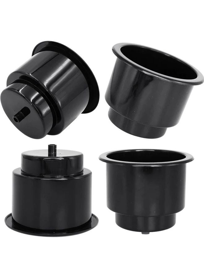 Heavy Duty Non Slip Cup Holder Inserts 4pcs Drain Holes Spill Proof Boat RV Camper - Image 1