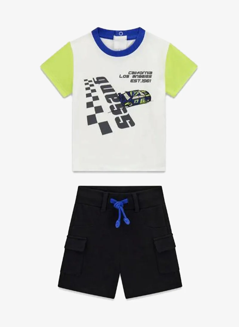 GUESS Infant Crew Neck T-Shirt And Shorts Set